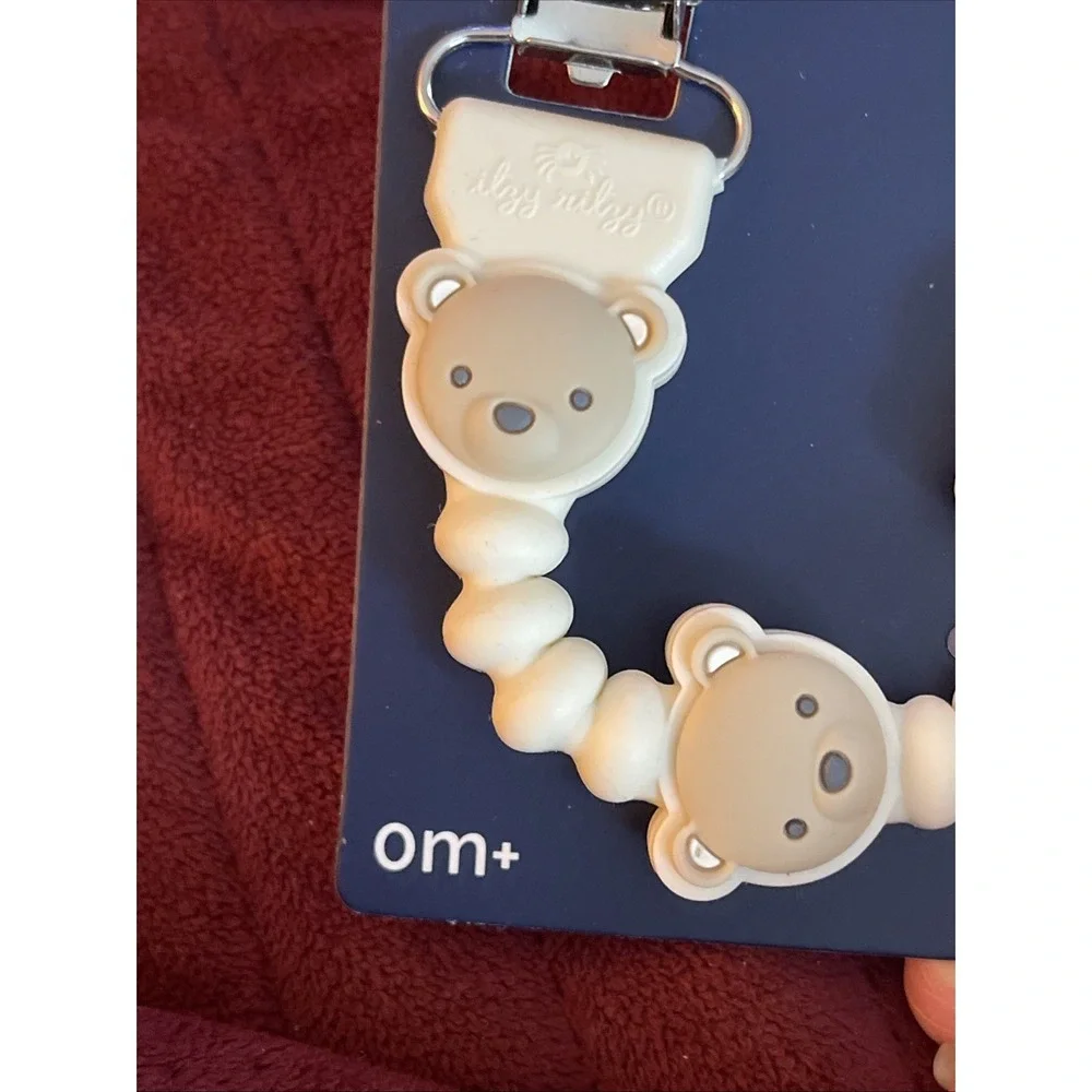 2 -‎ Itzy Ritzy Paci Strap + Silicone Pacifier Clip, Bear Clip, No Paci Included